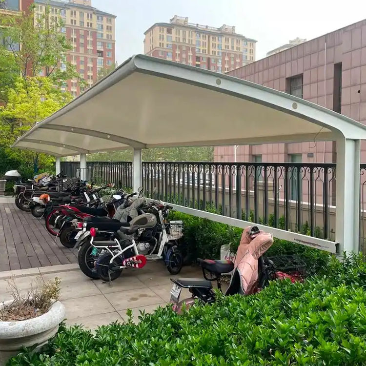 南充膜结构电动车棚